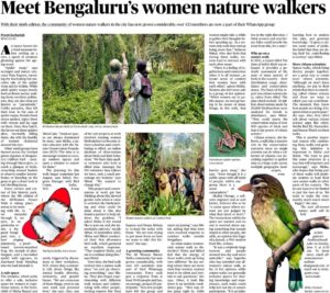 All Women Nature Walks News Article published in The Hindu e-news