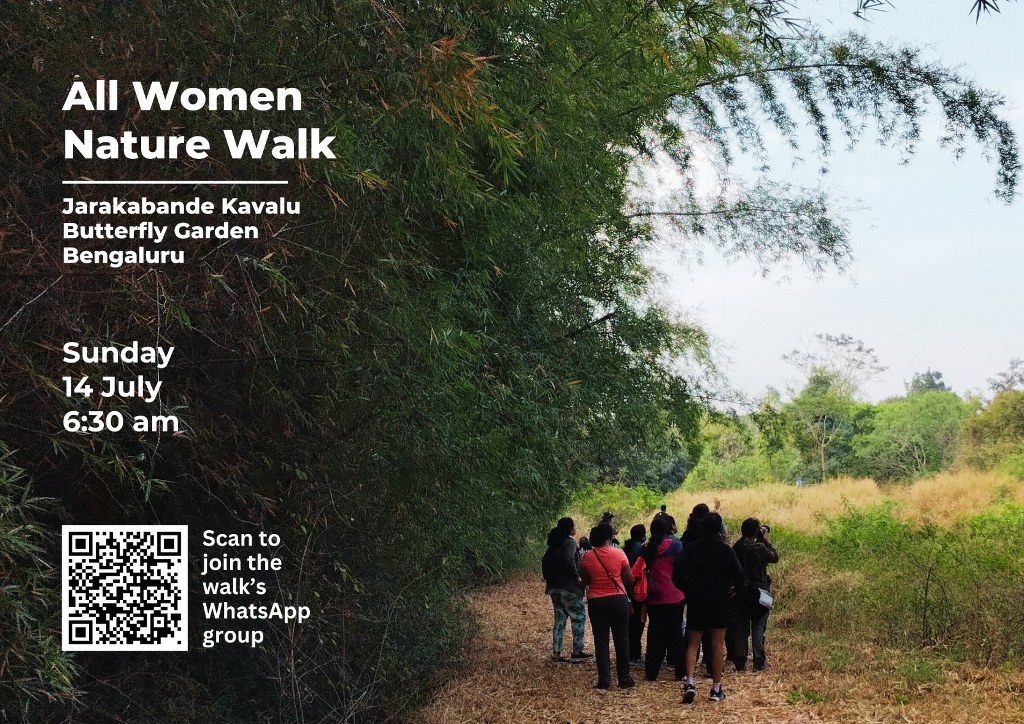 Publicity Poster for All Women Nature Walk at Bangalore