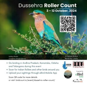 Poster of Dussehra Roller Count happening between 3 to 12 October 2024 in states of Andhra Pradesh, Telangana, Odisha and Karnataka