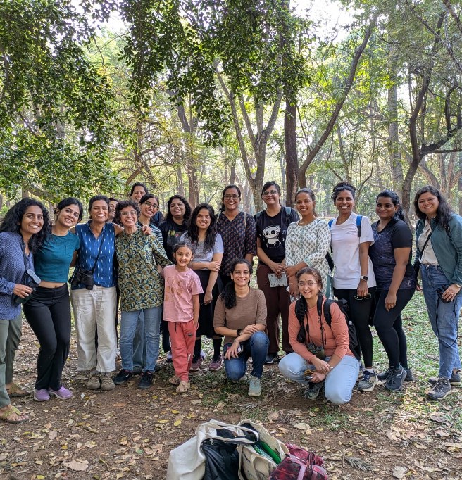 All Women Nature Walk in collaboration with Nadhi-SheForClimate - group photo taken during 13 Feb 2025